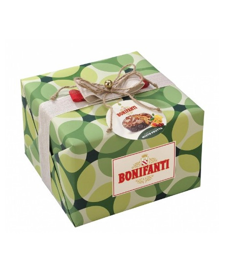 Shop online Bonifanti Christmas Cake Apple and Raisins. Online sales bonifanti quality italian panettone
