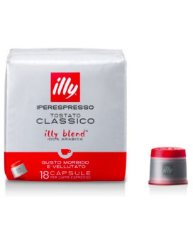 Vendita online capsule Illy Caffe' Rosso per macchina iperespresso. Confezione da 18 caffè espresso. Shop on-line capsule Illy m