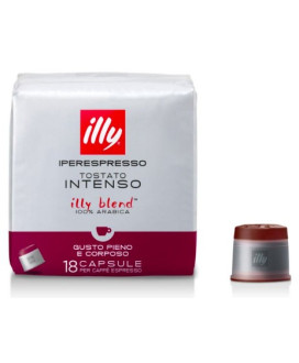 Vendita online capsule Illy Caffe' Nero per macchina iperespresso. Confezione da 18 caffè espresso. Shop on-line capsule Illy mi