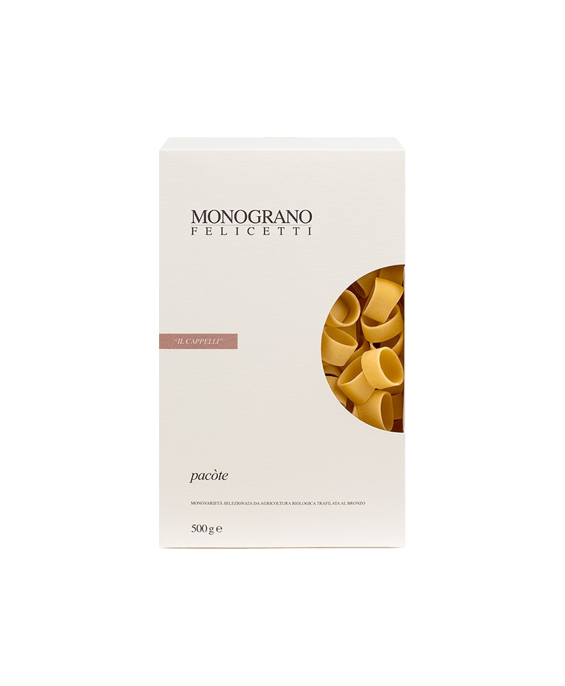 Vendita online Pacote Felicetti biologici di semola di grano Senatore Cappelli MONOGRANO trafilata al bronzo. Shop