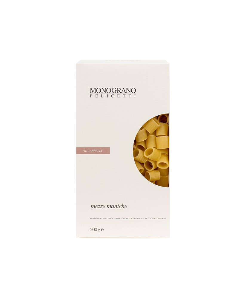 Vendita online Mezze Maniche Felicetti biologici di semola di grano Senatore Cappelli MONOGRANO trafilata al bronzo