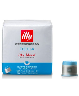Vendita online capsule Illy Caffe' Verde Decaffeinato per macchina iperespresso. Confezione da 21 caffè espresso. Shop on-line c