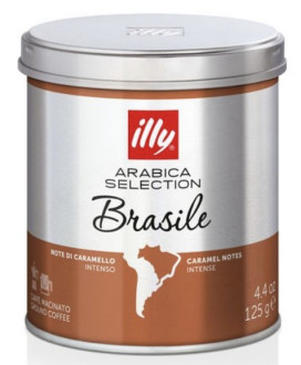 ILLY - MONOARABICA BRASILE - CAFFE' MOKA MACINATO - 125g