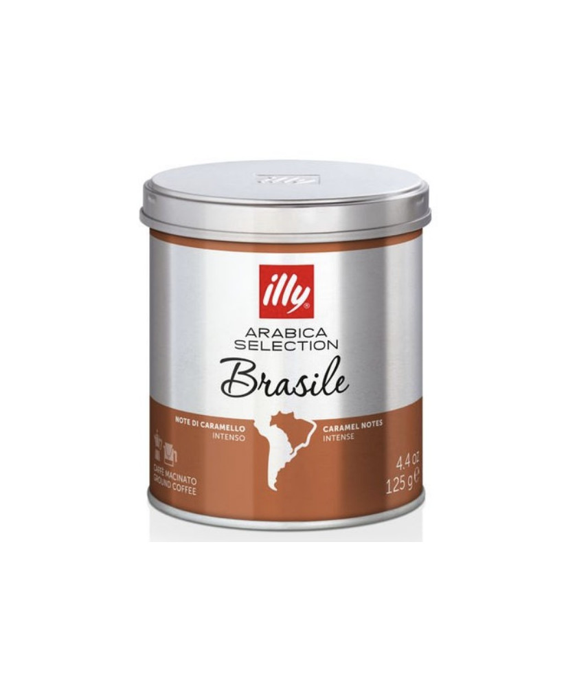 Vendita online caffè illy macinato moka monoarabica Brasile, caffè in polvere di qualità al miglior prezzo. Shop on-line.