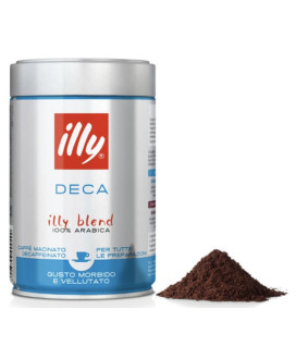 (3 CONFEZIONI X 250g) ILLY - Caffè Macinato Espresso Decaffeinato