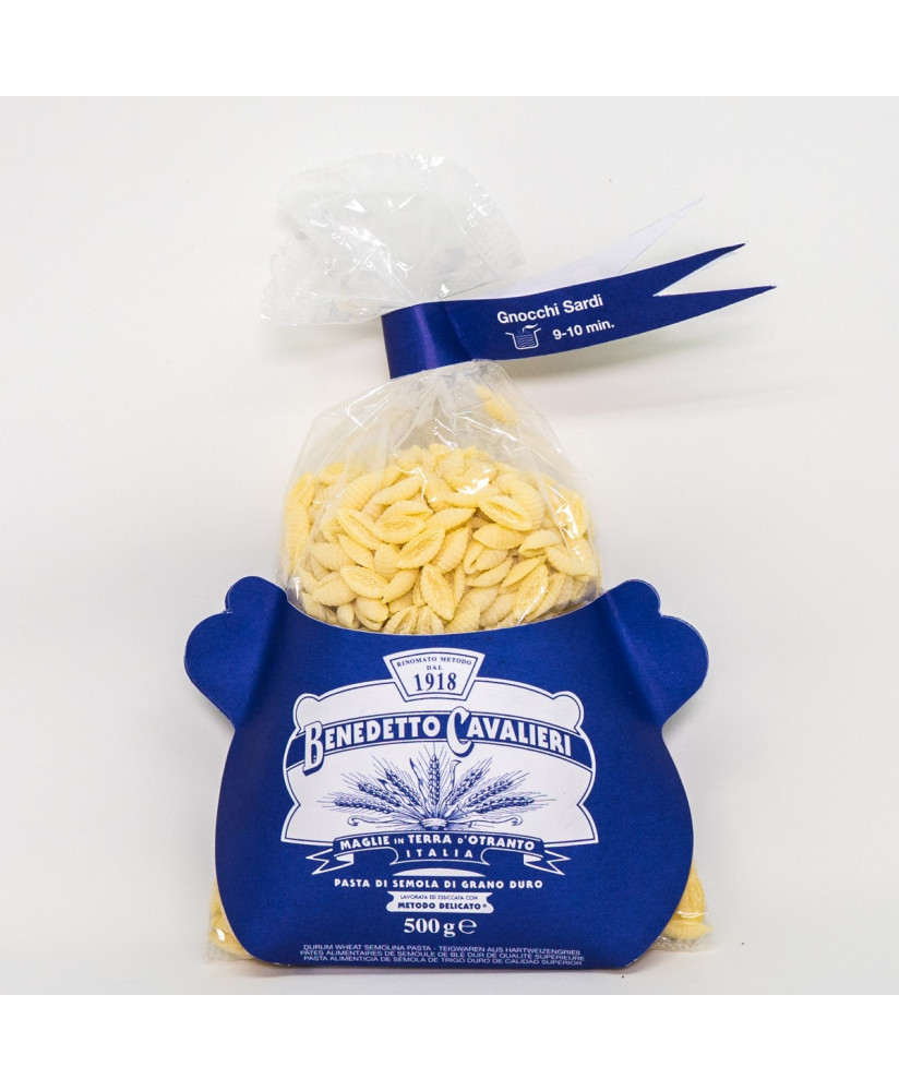 Pasta Cavalieri - Gnocchi Sardi - Vendita online pasta artigianale Pastificio pugliese Benedetto Cavalieri - Gnocchetti Sardi
