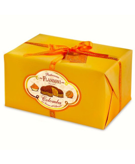 Shop online Italian Easter cake Flamigni. Online sale colomba with orange cream covered with dark chocolate, best price