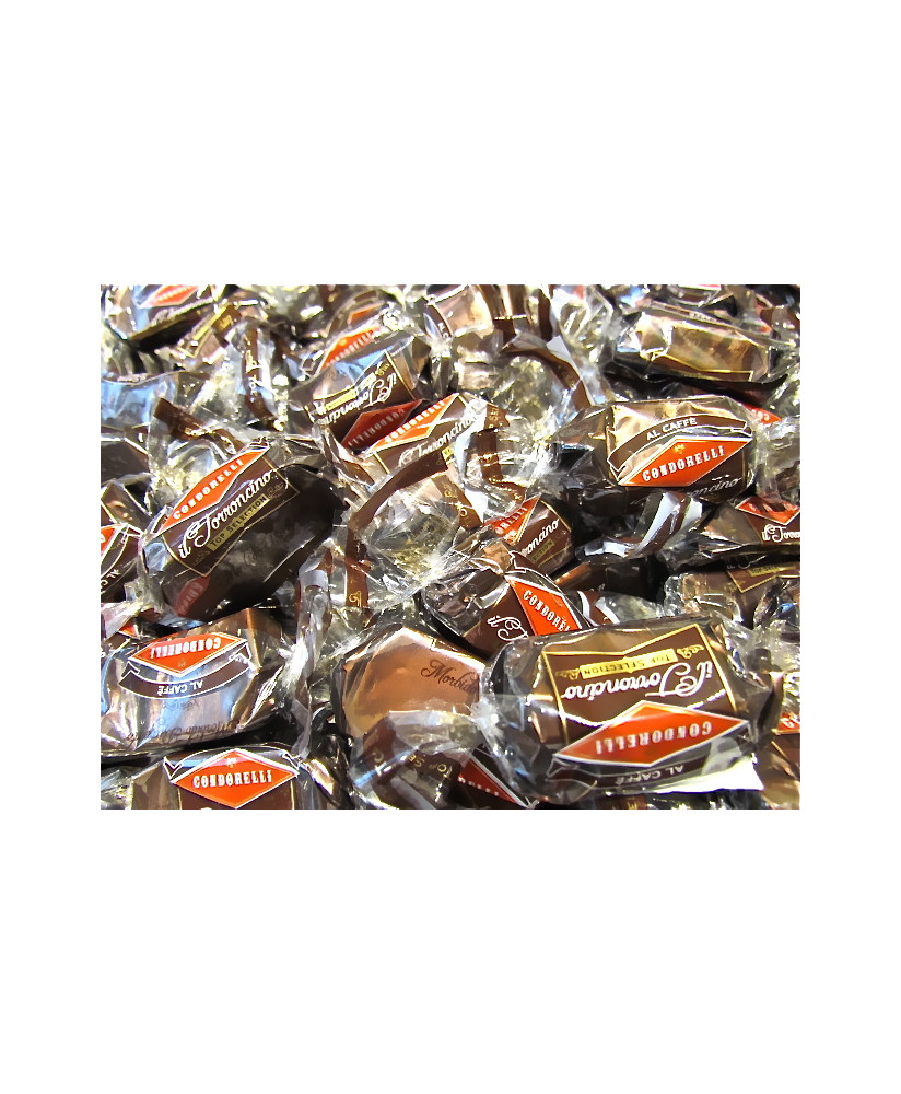 Vendita online Torroncini Siciliani Condorelli ricoperti di cioccolato al caffè. Shop on line morbidi torroncini al caffe' - 25,