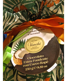 Venchi - Uova di Pasqua 2019 - Cocco Rapè - Vendita online uovo di Pasqua Venchi cioccolato fondente e scaglie di cocco