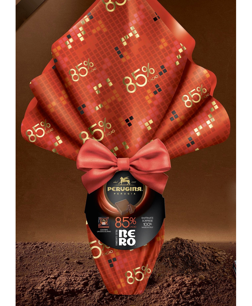 Vendita online Uova dei Baci Perugina di cioccolato fondente Luisa con modellino Fiat 500. Shop on line Uovo di cioccolata