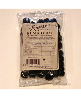 (5 PACKS X 100g) Liquirice Amarelli - Senatori with violet