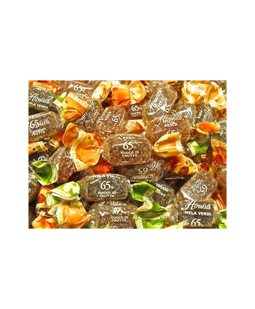 250g Horvath - Lindt -  Gelatine Succo di Frutta - Mela, Pera e Pesca