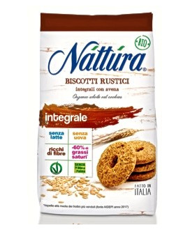 Vendita online biscotti Nattura Rustici. Shop online biscotti integrali. Biscotti Nattura vegani e biologici