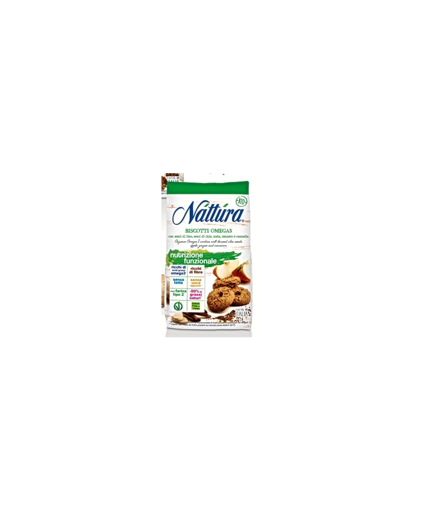 Vendita online biscotti Nattura Omega3. Shop online biscotti con Omega3.  Biscotti Nattura vegani e biologici