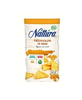 Vendita online Triangolini di mais Nattura. Shop online prodotti biologici nattura. Shop online snack Nattura