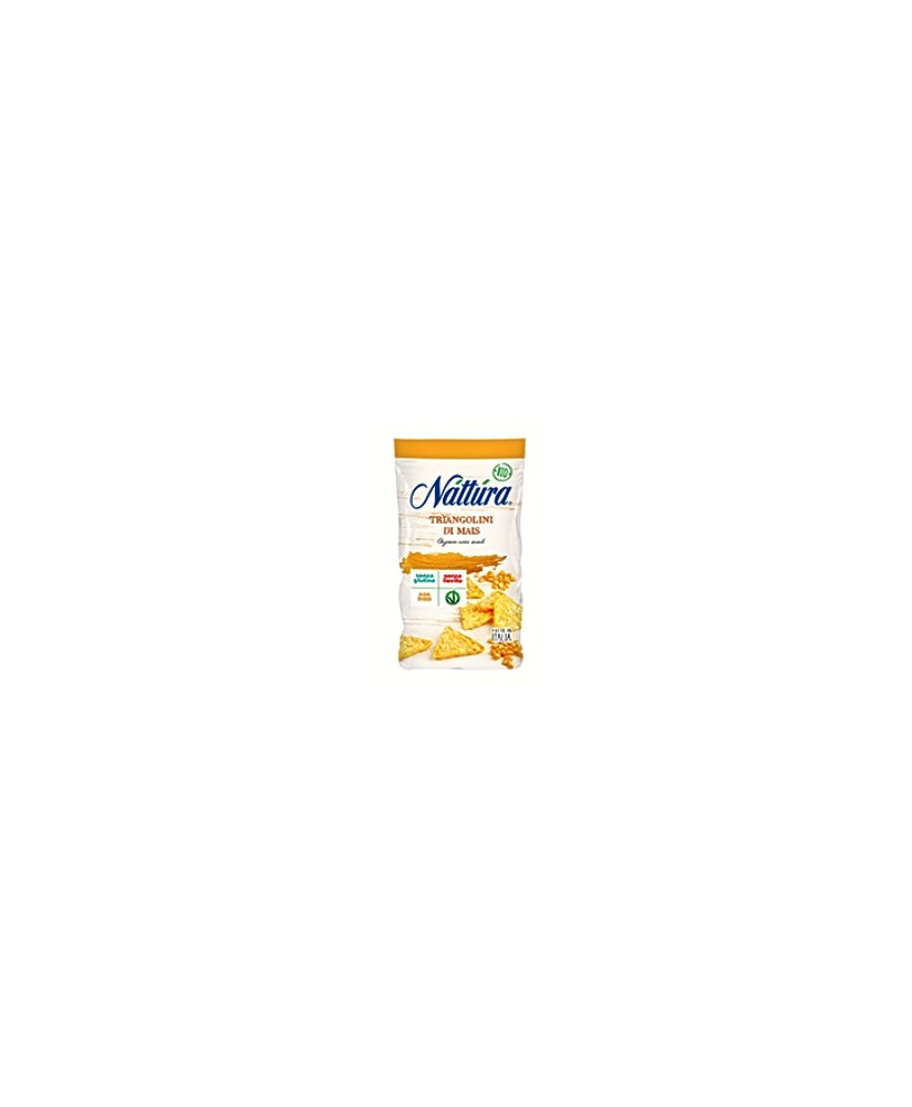 Vendita online Triangolini di mais Nattura. Shop online prodotti biologici nattura. Shop online snack Nattura