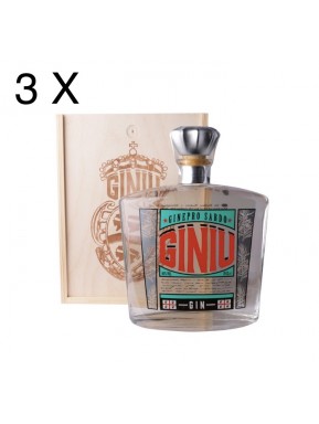 (3 BOTTLES) Silvio Carta - Gin Giniu - Ginepro Sardo - 70cl