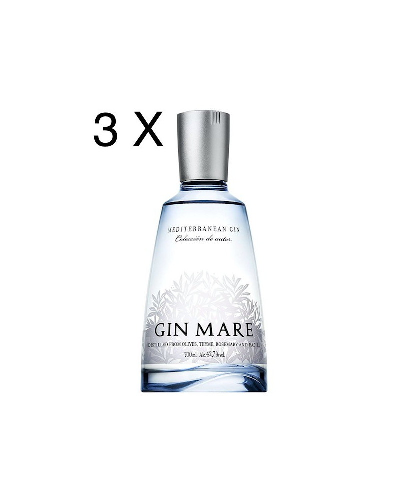 Vendita online Gin Mare prodotto in Spagna con l'utilizzo di ingredienti dei paesi bagnati dal mar Mediterraneo. Shop on line e 