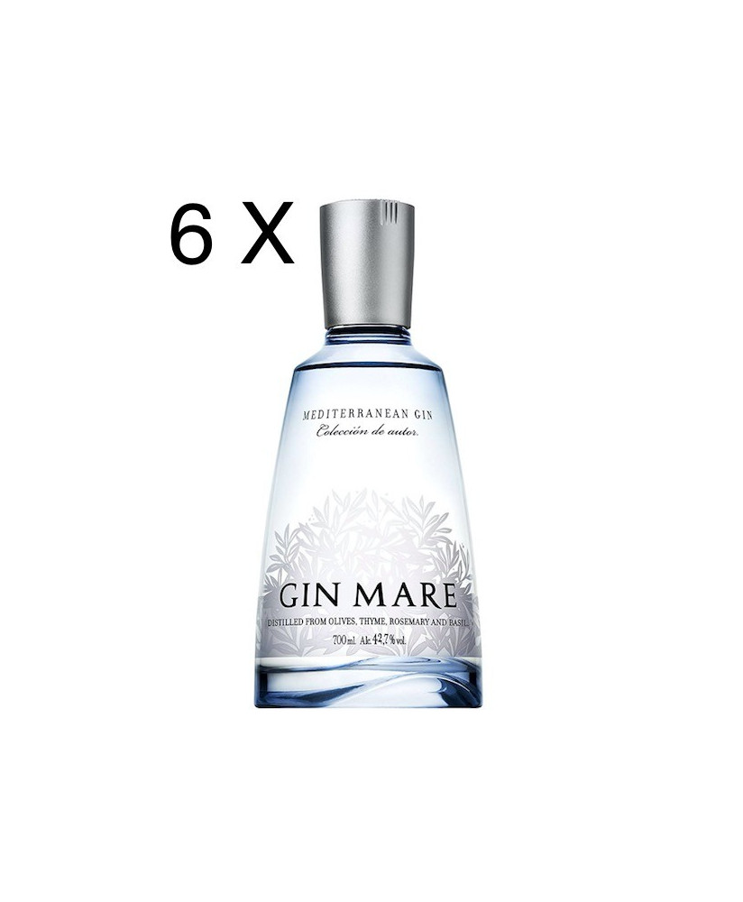 Vendita online Gin Mare prodotto in Spagna con l'utilizzo di ingredienti dei paesi bagnati dal mar Mediterraneo. Shop on line e
