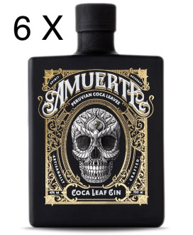Gin Amuerte - Black edition - Coca Leaf Gin - Gin con foglie di coca bottiglia teschio - Shop on line gin