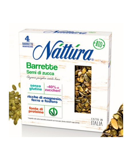 Nattura - Barrette Semi di Zucca - 80g