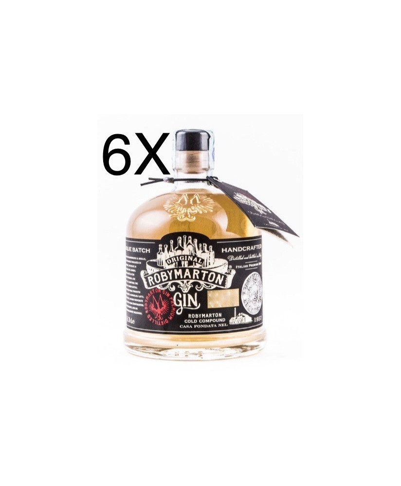 (6 BOTTIGLIE) Roby Marton - Italian Premium Dry Gin - 70cl  