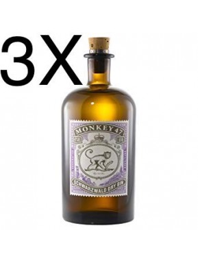 (3 BOTTIGLIE) Black Forest - Gin Monkey 47 - Schwarzwald  Dry Gin