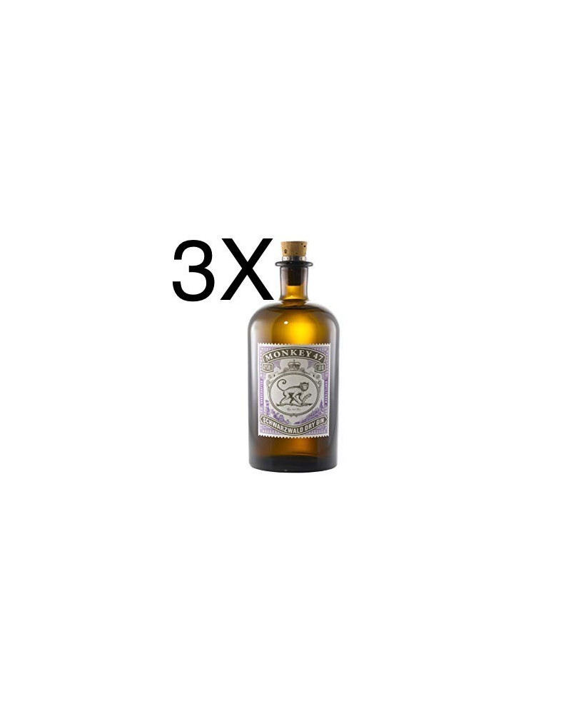 (3 BOTTIGLIE) Black Forest - Gin Monkey 47 - Schwarzwald  Dry Gin