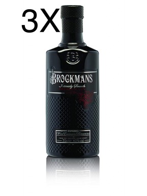 (3 BOTTIGLIE) Brockmans Gin - Intensely Smooth - Premium Gin - 70cl