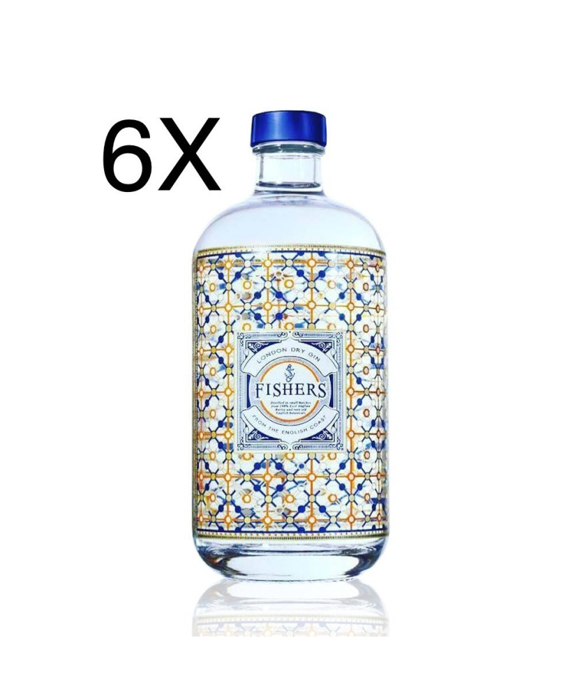 Vendita online Gin Fishers prodotto in Inghilterra con l'utilizzo di erbe rare.