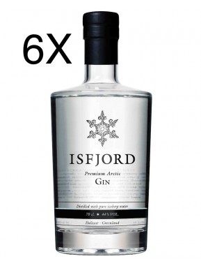 (6 BOTTLES) Isfjord - Premium Artic Gin - 70cl.