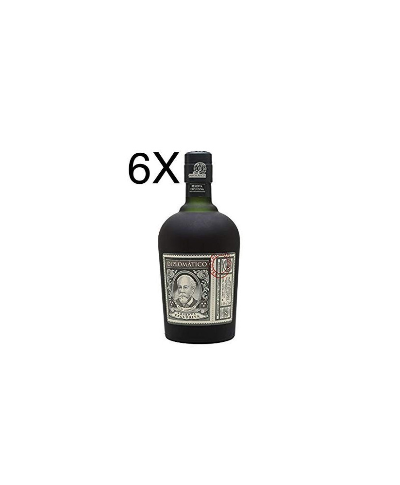 (6 BOTTIGLIE) Diplomatico - Reserva Exlusiva - Rum Antiguo Venezuelano - 12 anni - 70cl