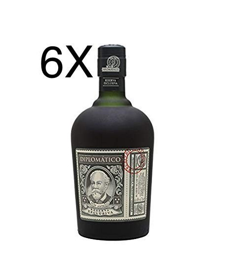 (6 BOTTIGLIE) Diplomatico - Reserva Exlusiva - Rum Antiguo Venezuelano - 12 anni - 70cl