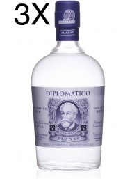 (3 BOTTIGLIE) Diplomatico - Planas - Rum Bianco - 6 Anni - 70cl