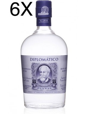 (6 BOTTIGLIE) Diplomatico - Planas - Rum Bianco - 6 Anni - 70cl