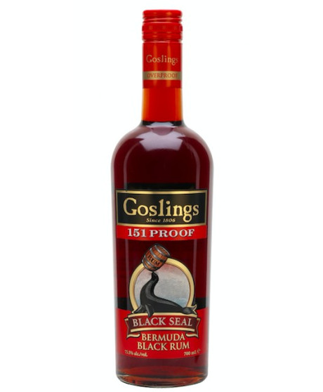 Goslings - 151 Proof - Black Seal - Bermuda Rum - 70cl