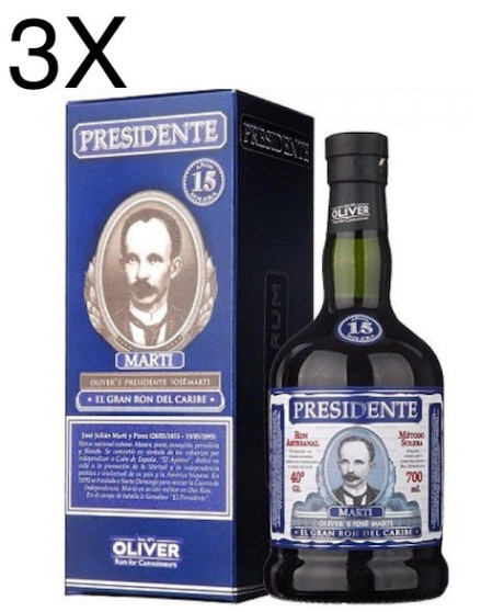 Vendita online Rum Dominicano Presidente Oliver's Marti 15 anni, sistema solera. Prezzo Rum Presidente Vendita online Rum Dominicano Presidente Oliver's Marti 15 anni, sistema solera. Prezzo Rum Presidente