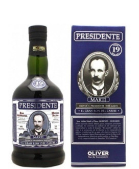 Vendita online Rum Dominicano Presidente Oliver's Marti 19 anni, sistema solera. Prezzo Rum Presidente