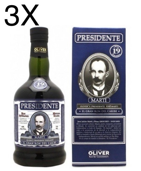 Buy online Rum Dominican President Oliver's Marti 19, solera system. Price Rum President Marti Buy online Rum Dominican President Oliver's Marti 19, solera system. Price Rum President Marti