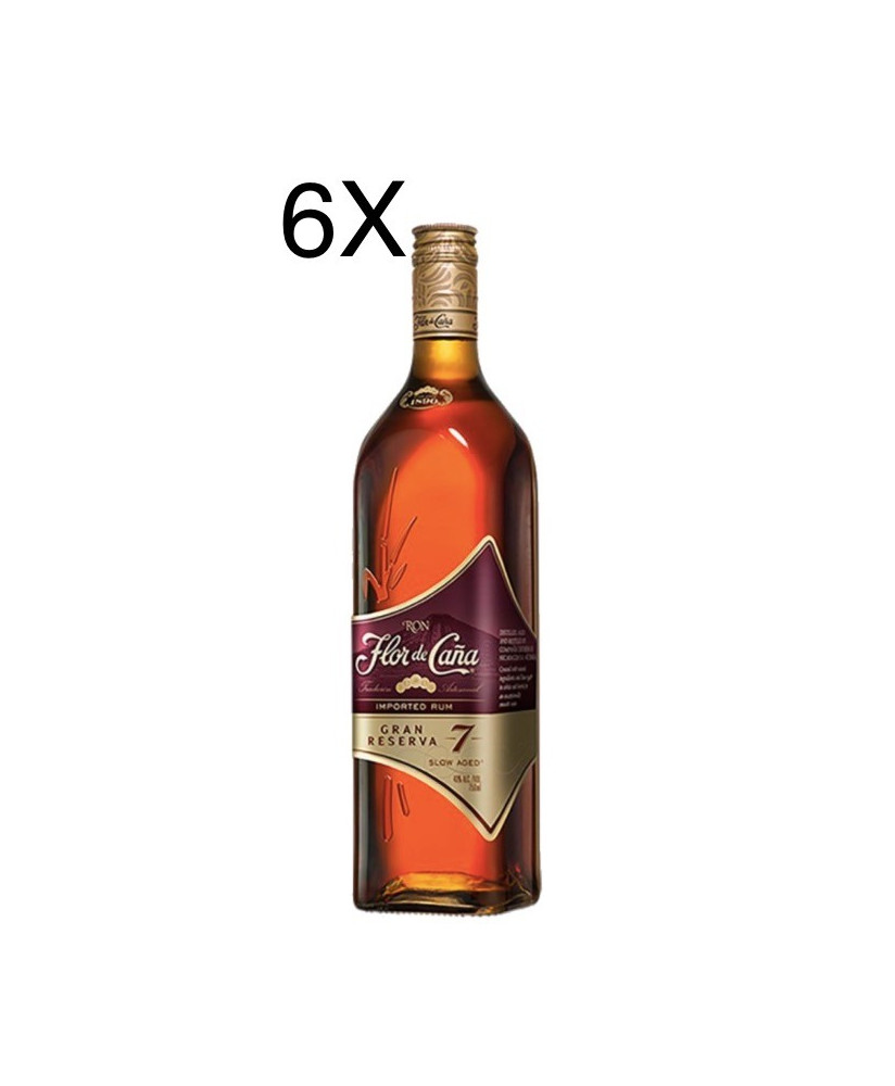 (6 BOTTIGLIE) Flor de Caña - Rum Grand Reserve - 7 anni - 70cl