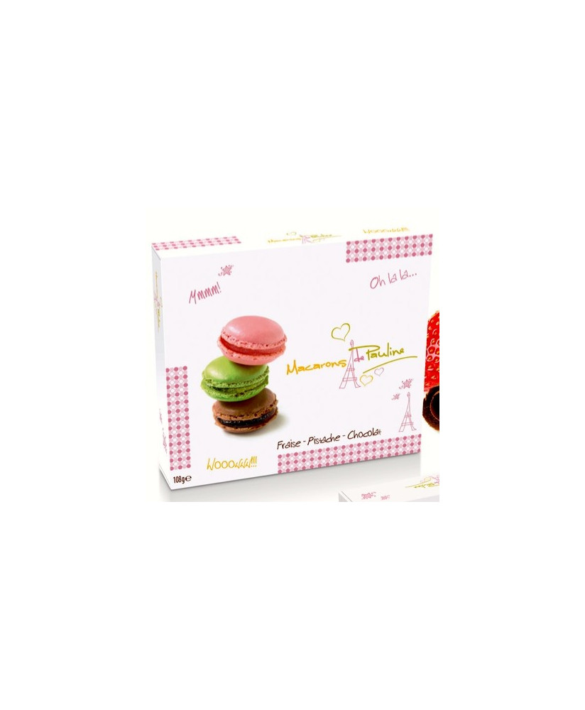 Shop online Assorted Macarons de Pauline. Shop on line French Macaroons de Pauline. Price online sweet products