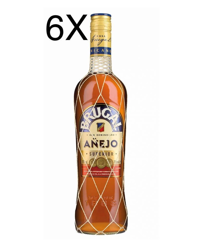 (6 BOTTIGLIE) Brugal - Anejo - Superior Ron - 100cl - 1 litro