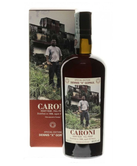 Caroni 1998 special edition Dennis "X" Gopaul Full Proof Trinidad Rum aged 20 years shop online Caroni 1998 special edition Dennis "X" Gopaul Full Proof Trinidad Rum aged 20 years shop online