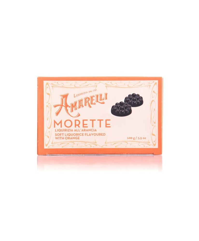 Liquirice Amarelli - Box - Morette with Orange - 100g