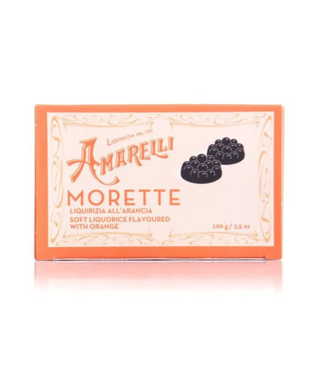 Liquirice Amarelli - Box - Morette with Orange - 100g