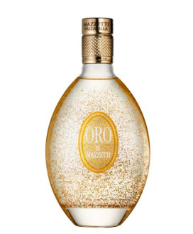 Vendita online Grappa Mazzetti d'Altavilla ORO DI MAZZETTI, liquore a base di grappa (98%) con scaglie di oro alimentare 23 cara