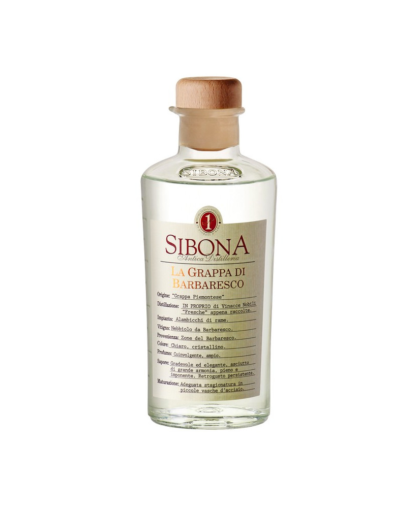 Shop online italian Grappa Sibona Barbaresco Barrique. Online sales Sibona quality grappa best price spirits