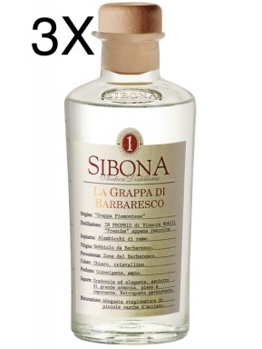 (3 BOTTLES) Sibona - Grappa di Barbaresco - 50cl