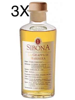 (3 BOTTLES) Sibona - Grappa di Barbera - 50cl
