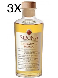 (3 BOTTLES) Sibona - Grappa di Barolo - 50cl